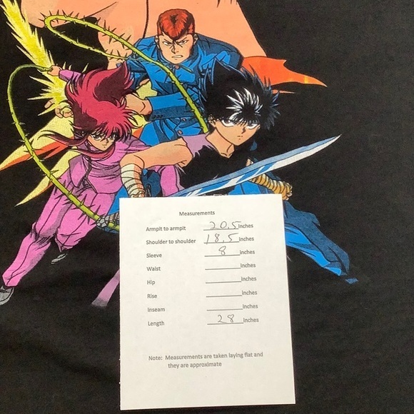 Yu Yu Hakusho Funimation Anime large front logo t shirt size large youth EUC - Picture 8 of 8